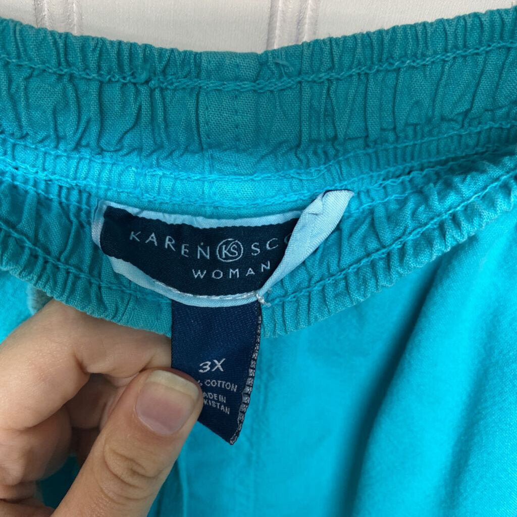 *DRAWSTRING WAIST CAPRI PANTS