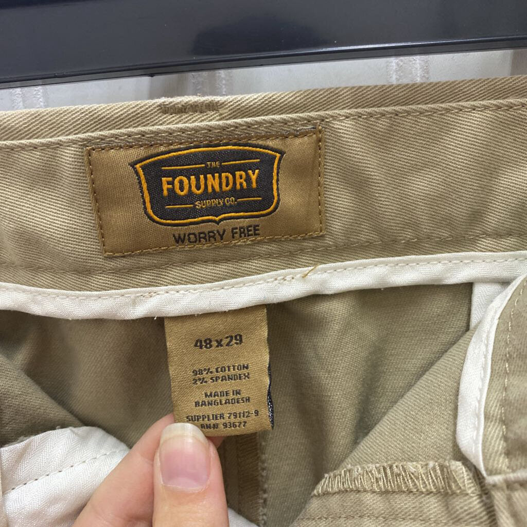 MENS FLAT FRONT KHAKIS