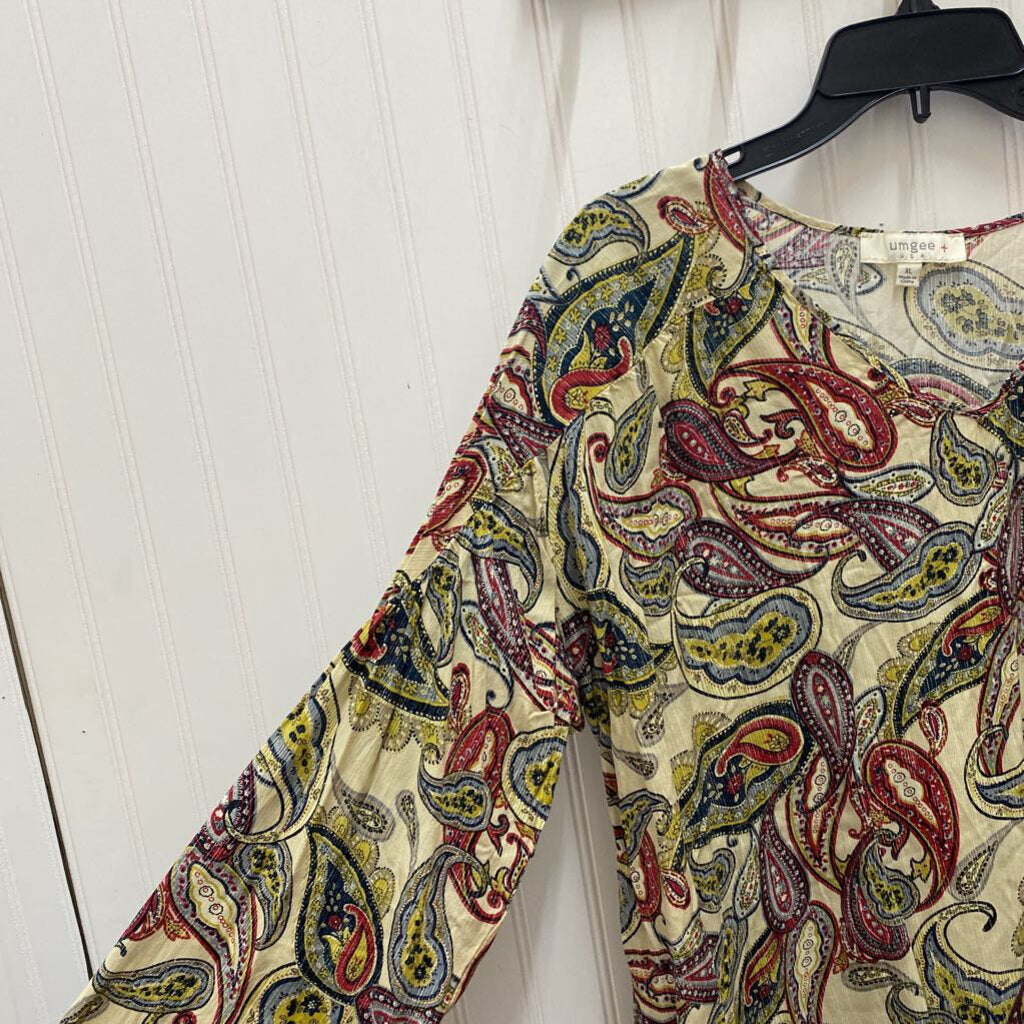 PAISLEY PRINT LONG SLEEVED