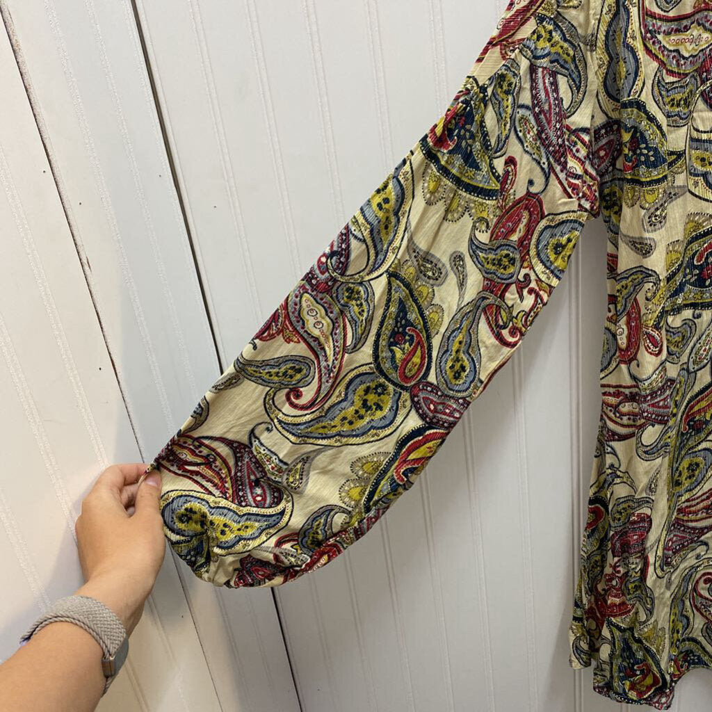 PAISLEY PRINT LONG SLEEVED