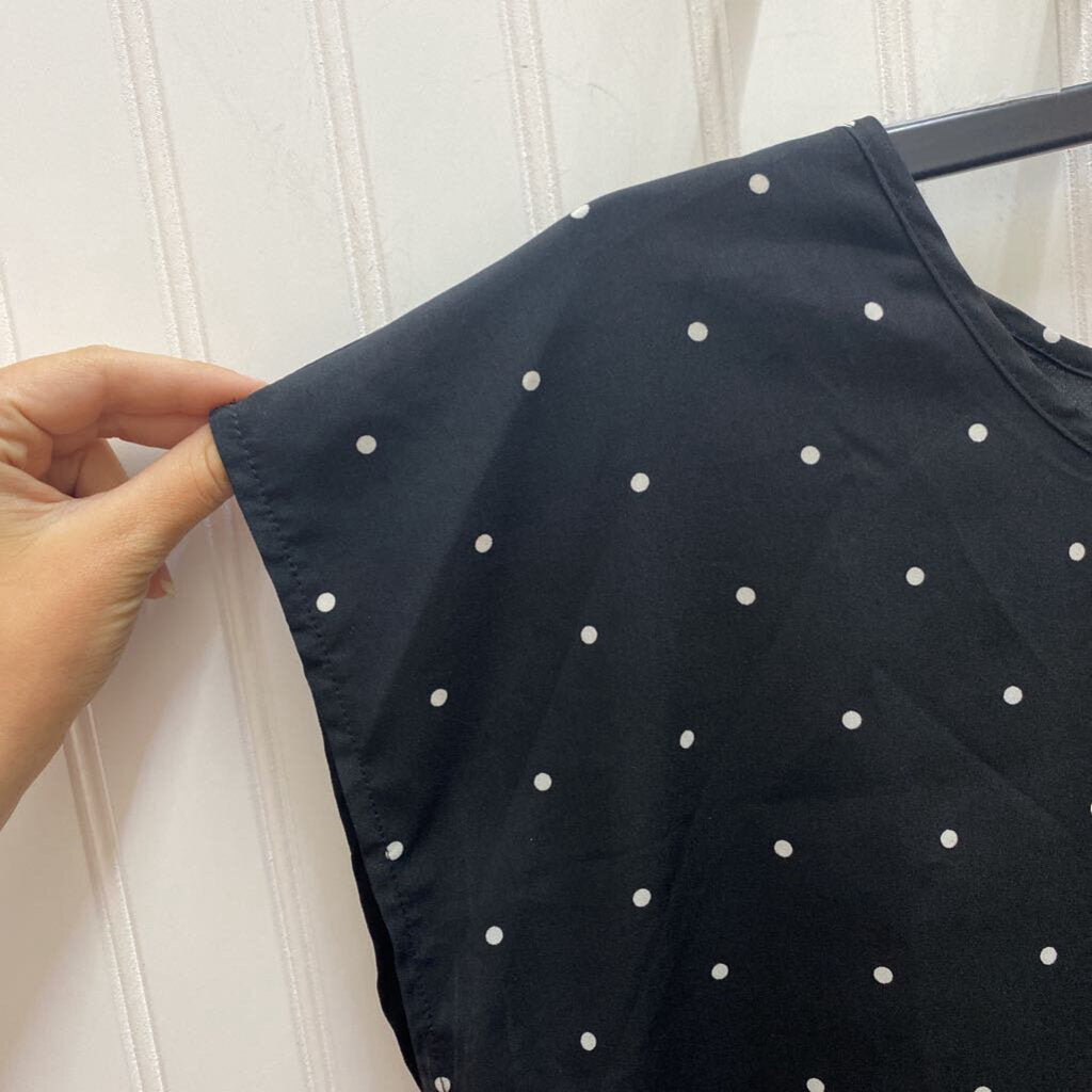 POLKA DOT CAP SLEEVED