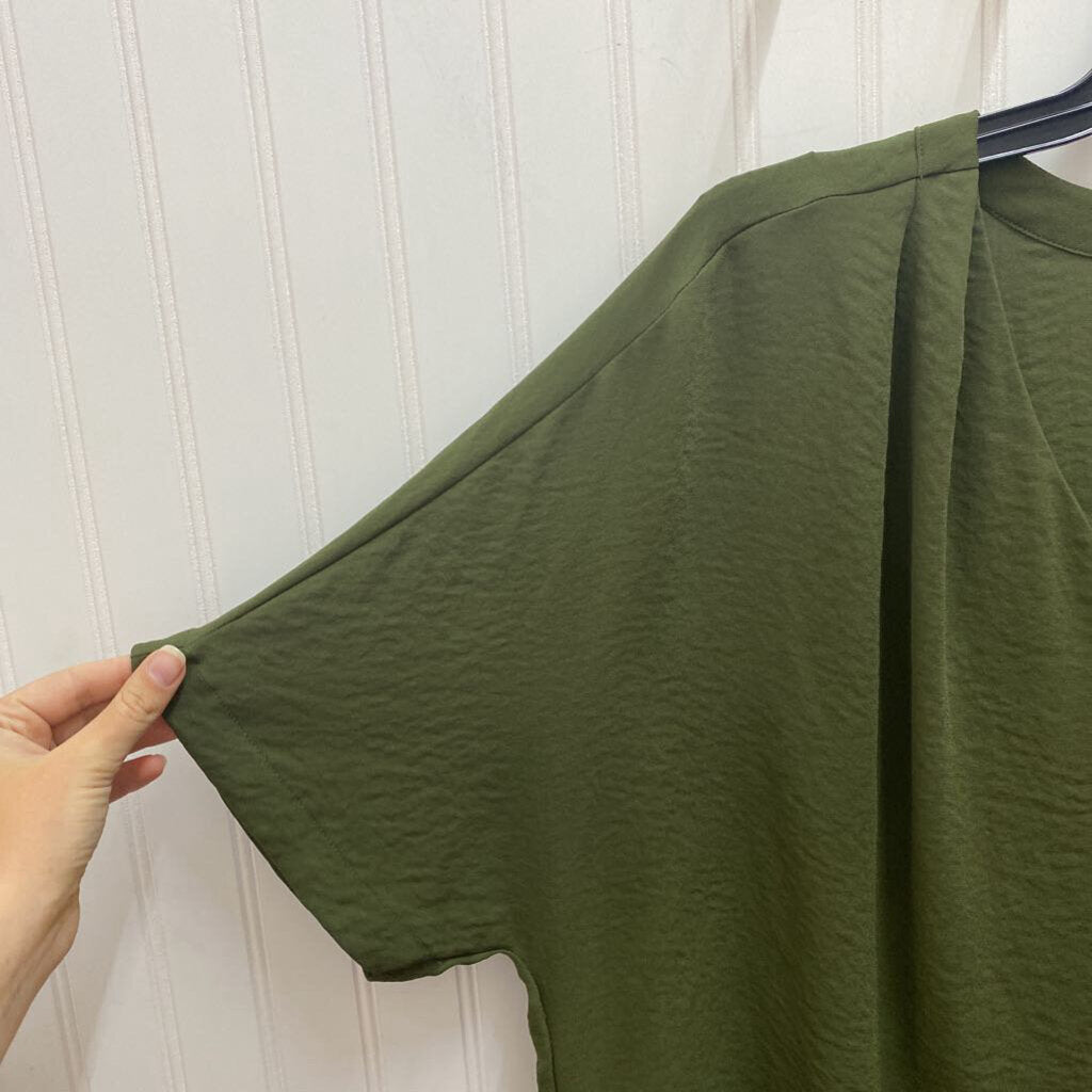 SIDE TIED V NECK TOP