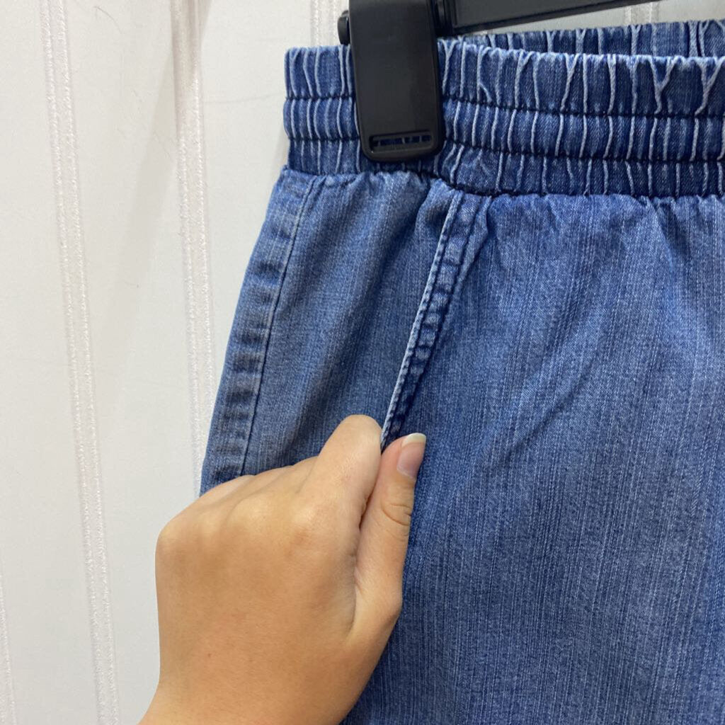 DRAWSTRING DENIM JEANS
