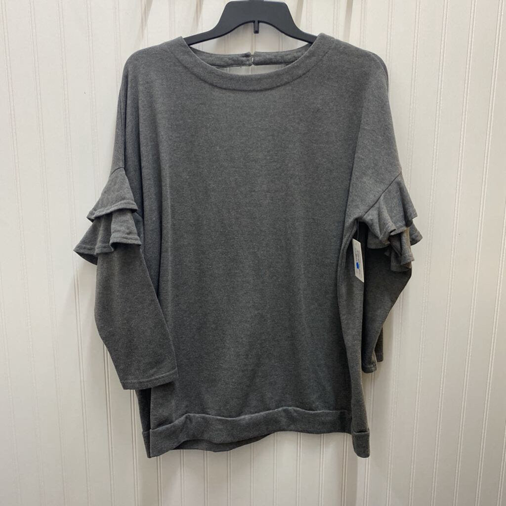 RUFFLED SWEATSHIRT
