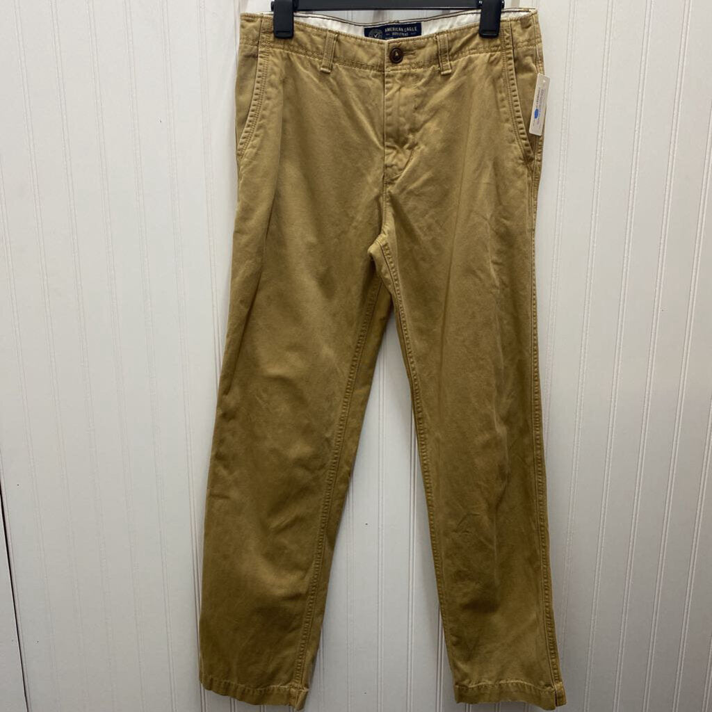 RELAXED STRAGHT KHAKI PANTS