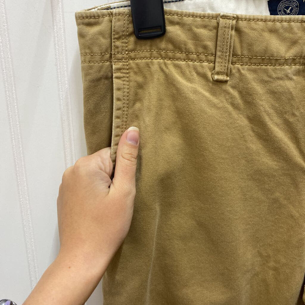 RELAXED STRAGHT KHAKI PANTS