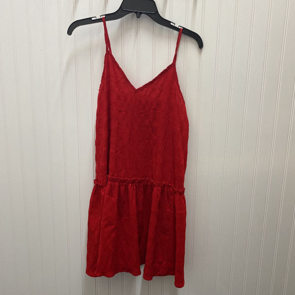 V NECK SPAGHETTI STRAP SHORT DRESS