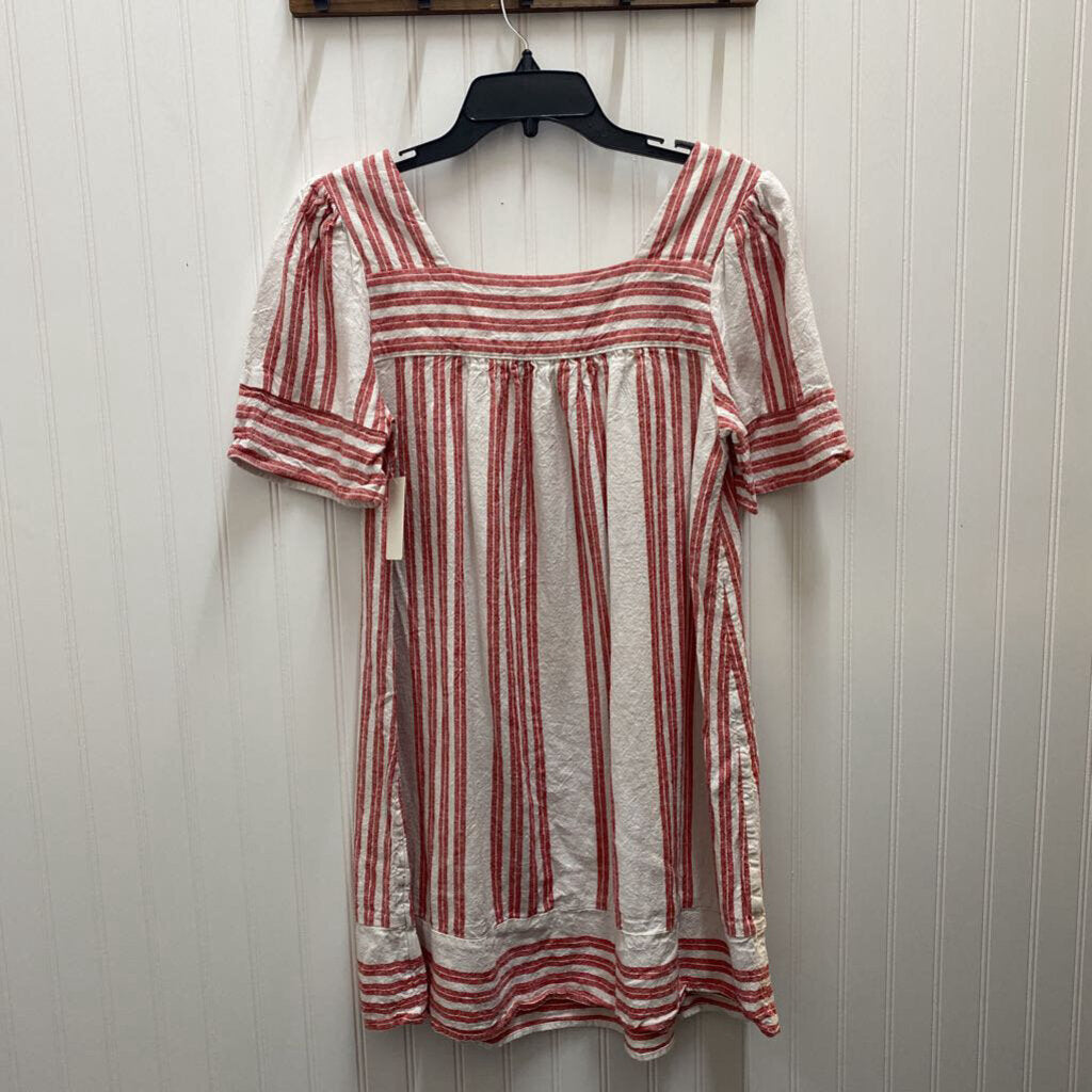 STRIPED SHORT SLEEVE SHORT DRESS