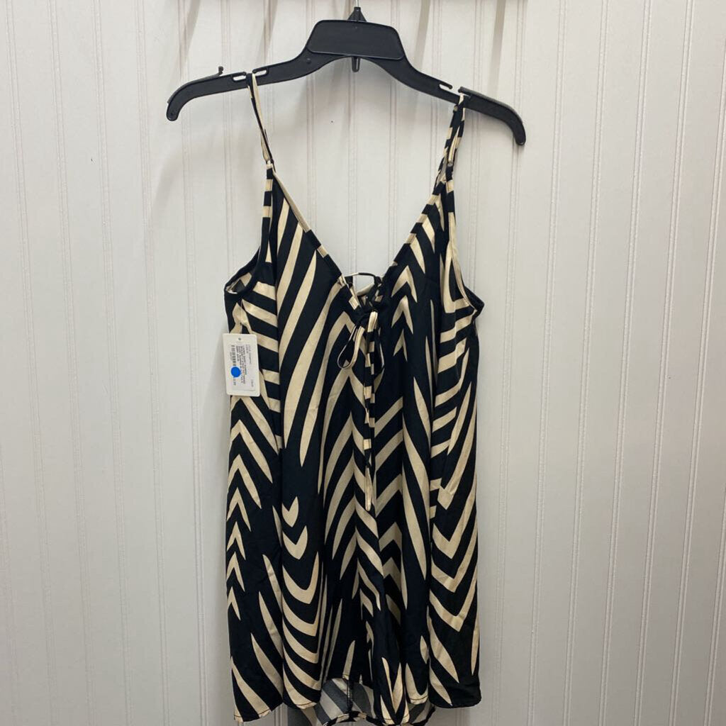 SPAGHETTI STRAP PATTERNED SHORT ROMPER