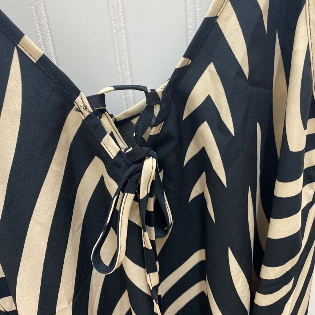 SPAGHETTI STRAP PATTERNED SHORT ROMPER