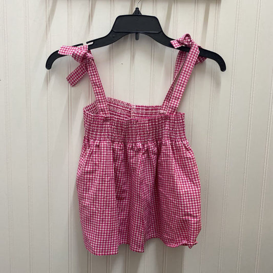 PLAID TIE STRAP STRETCHY TOP