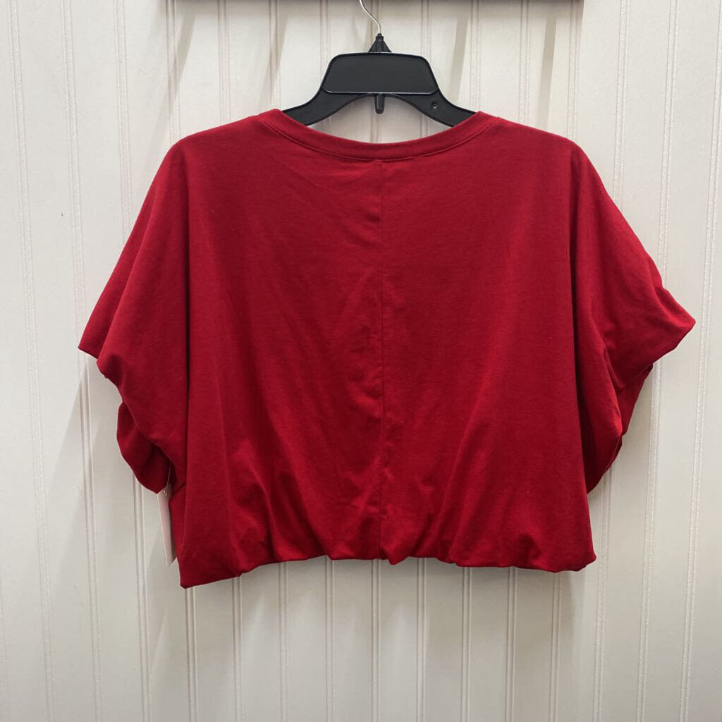 CROPPED SHORT SLEEVE TOP