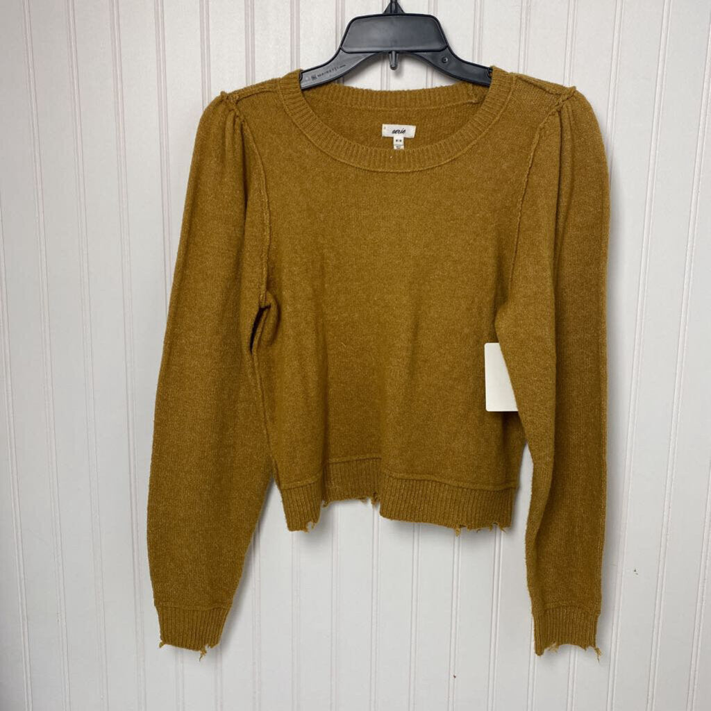 DISTRESSED CROP SWEATER