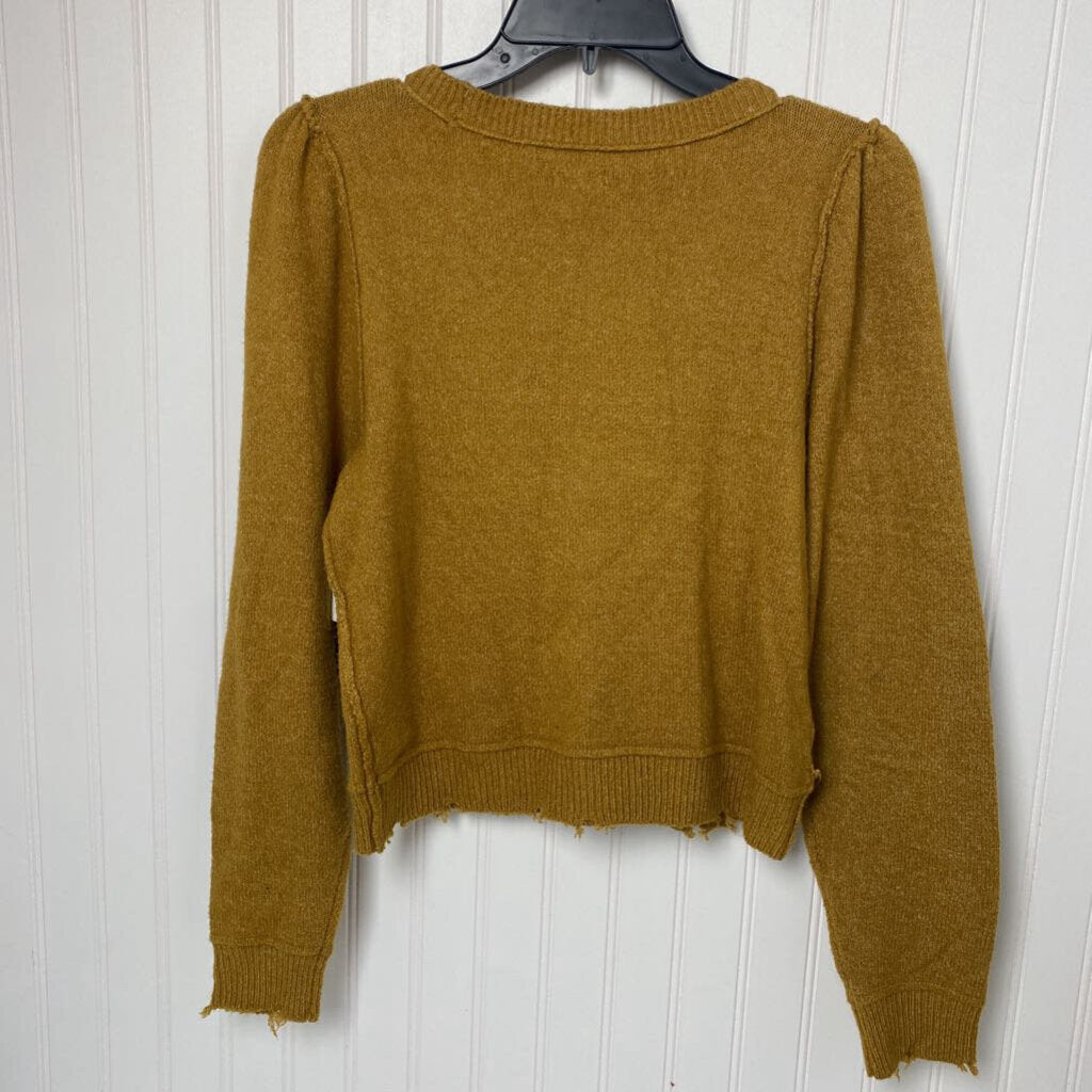 DISTRESSED CROP SWEATER