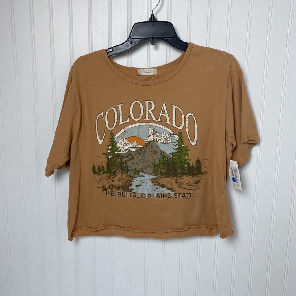 CROPPED GRAPHIC TEE