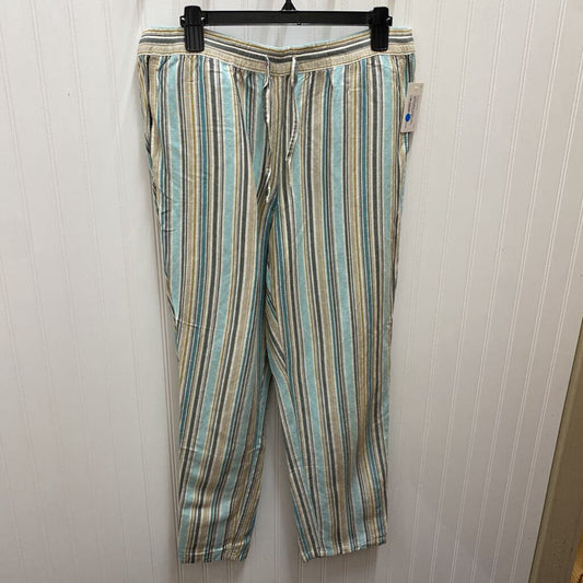 DRAWSTRING STRIPED PANTS