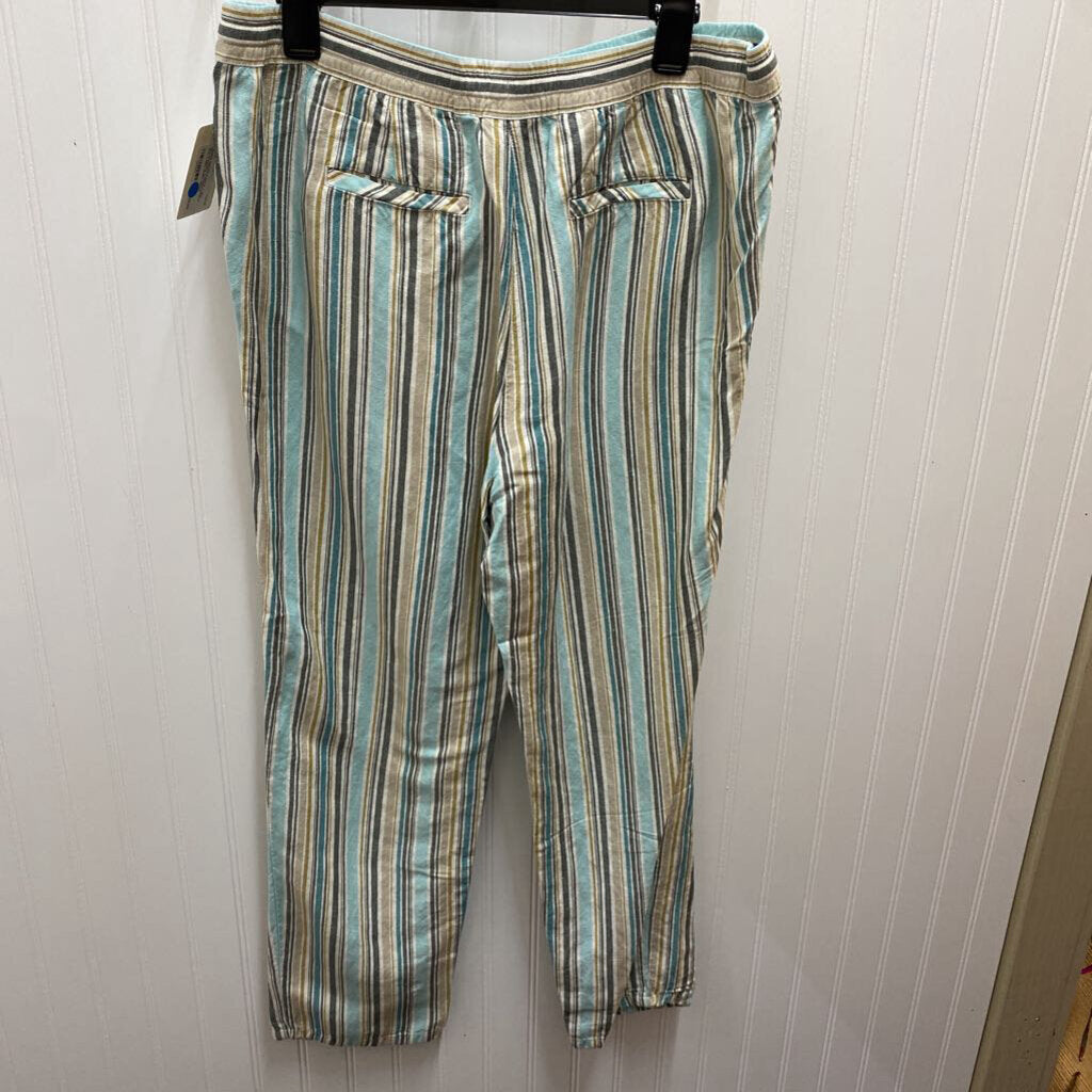 DRAWSTRING STRIPED PANTS