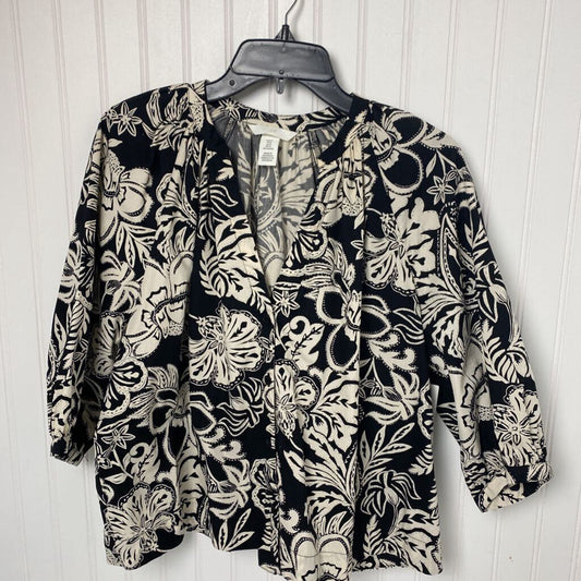 LONG SLEEVE FLORAL PRINT TOP