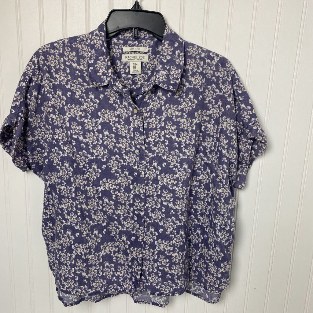 SHORT SLEEVE LINEN BUTTON UP