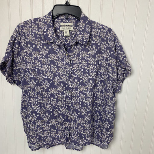 SHORT SLEEVE LINEN BUTTON UP
