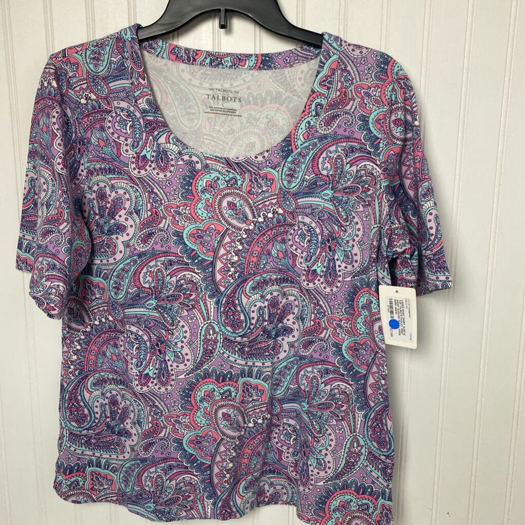 PAISLEY PRINT SHORT SLEEVED