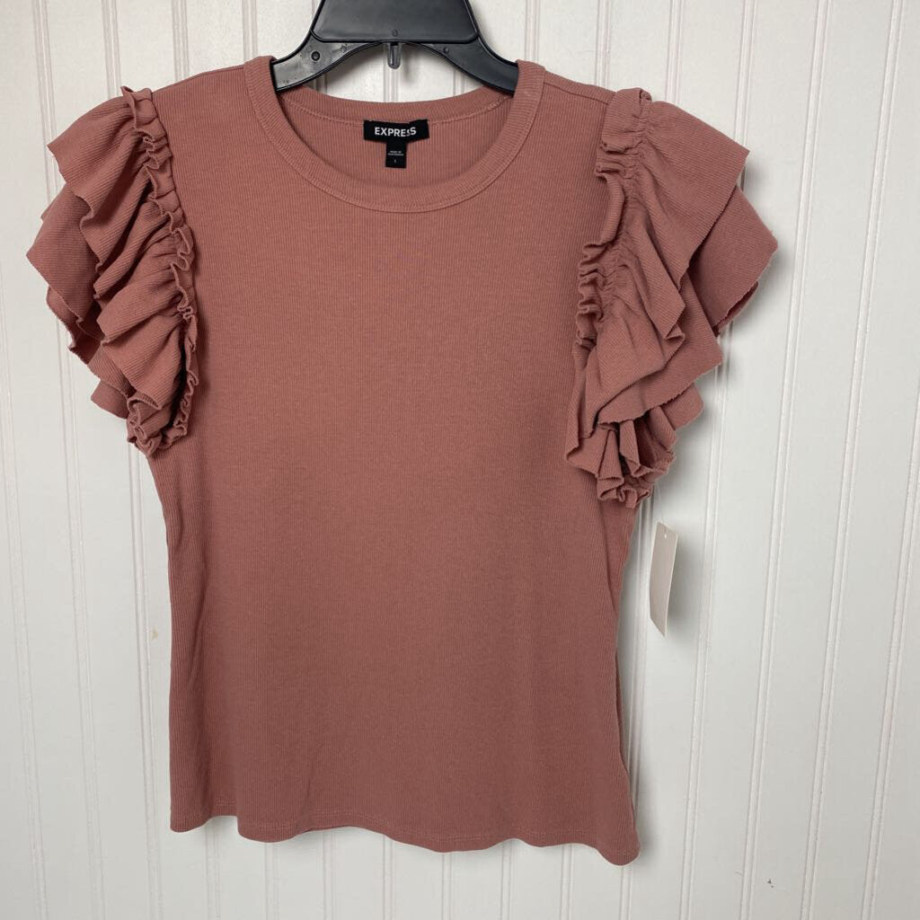 RUFFELD SLEEVED TOP