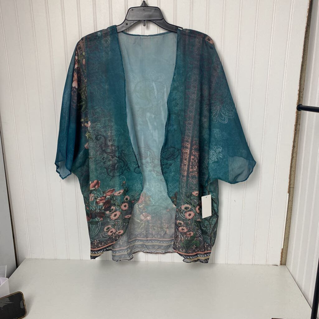 SHORT SLEEVE SHEER CARDIGAN