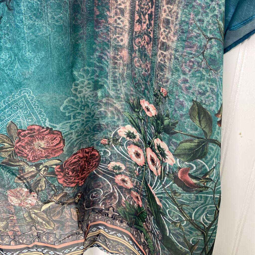 SHORT SLEEVE SHEER CARDIGAN