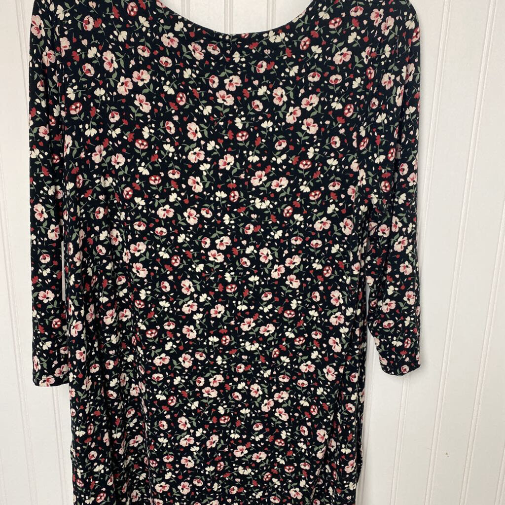 LONG SLEEVE FLORAL KNIT TOP