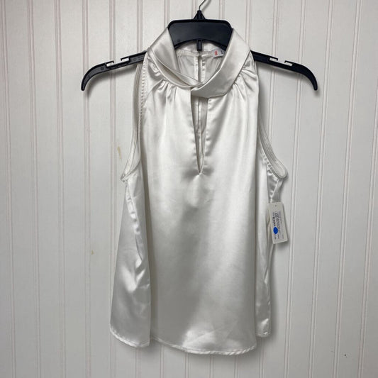 HIGH NECK SATIN SLEEVLESS