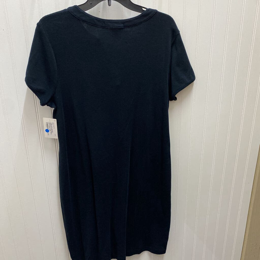 SHORT SLEEVE NAVY T SHIRT DRESS