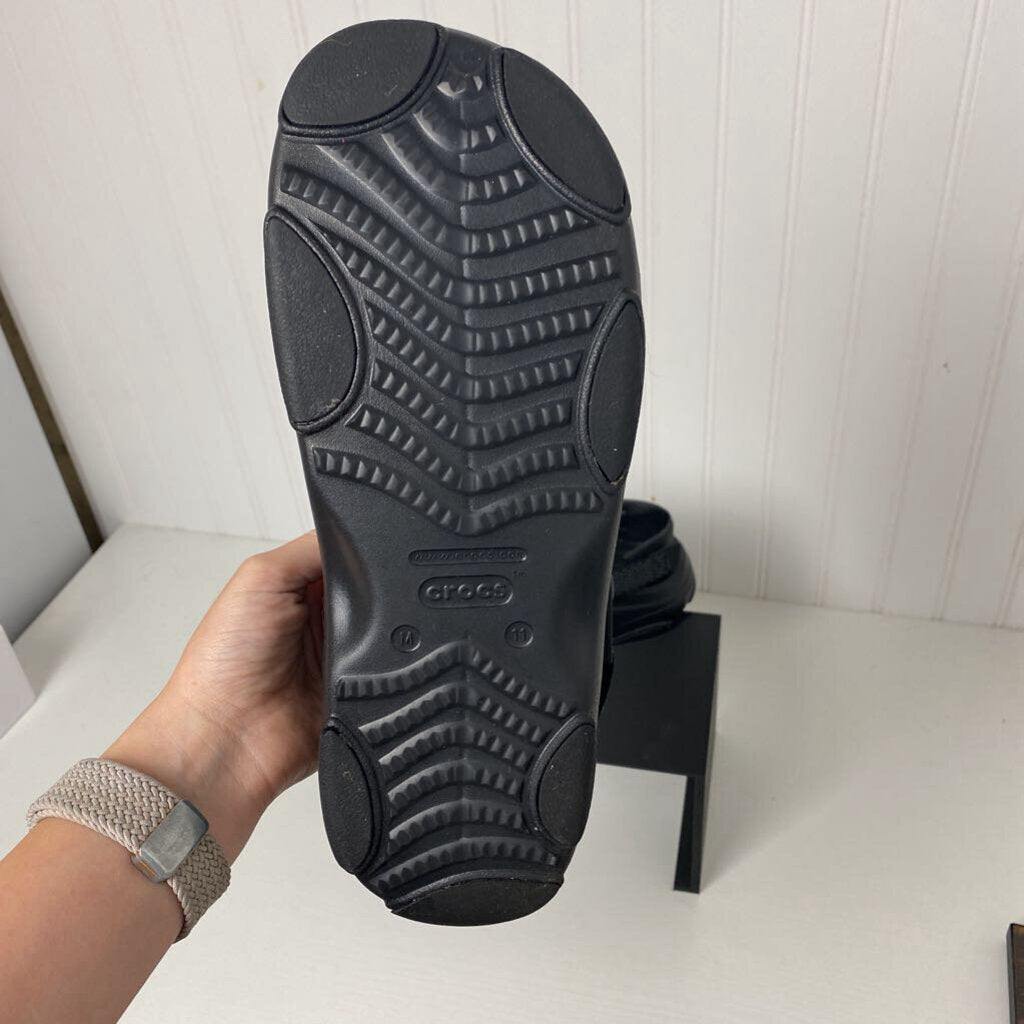 2 STRAP CROC SANDLES