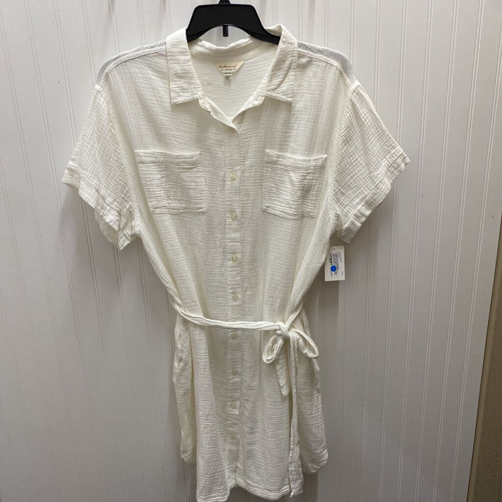 SHORT SLEEVED SHIRT DRESS