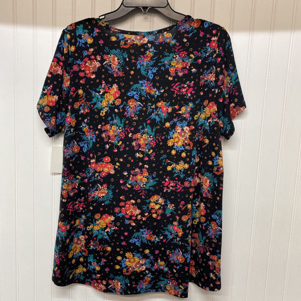 SHORT SLEEVE PRINTED TOP