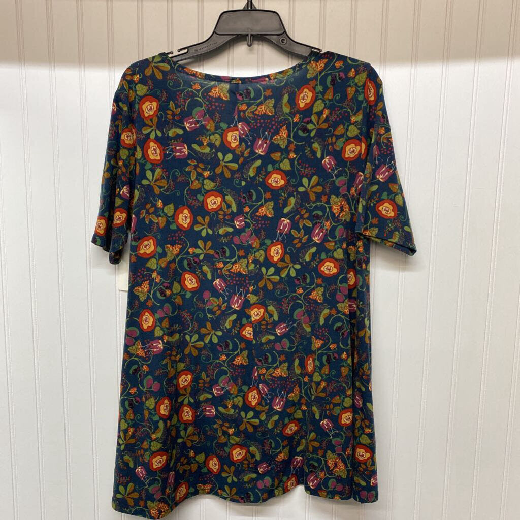 SHORT SLEEVE PRINTED TOP