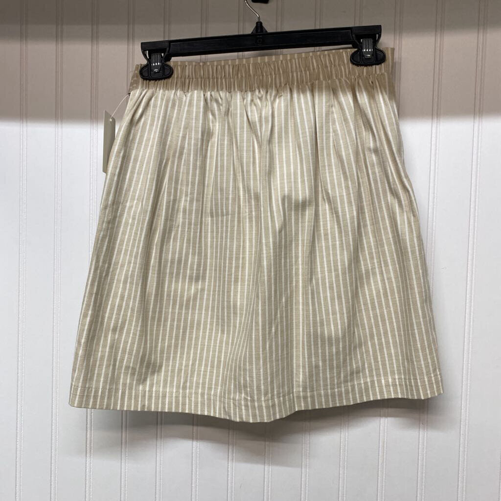 STRIPED FITTED SKIRT