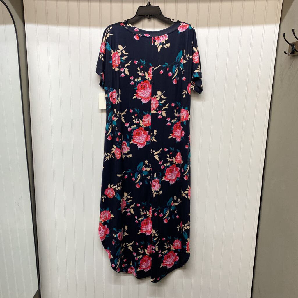 SHORT SLEEVE LONG DRESS