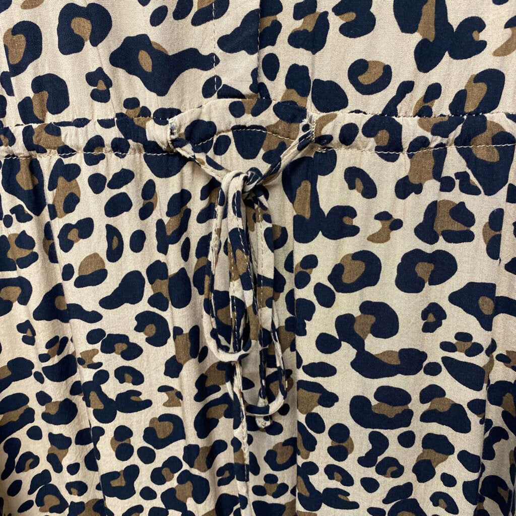 LONG SLEEVE CHEETAH PRINT DRESS