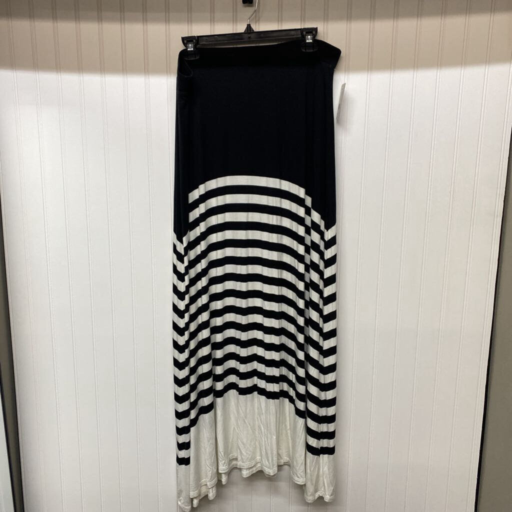 LONG STRIPED STRETCHY SKIRT