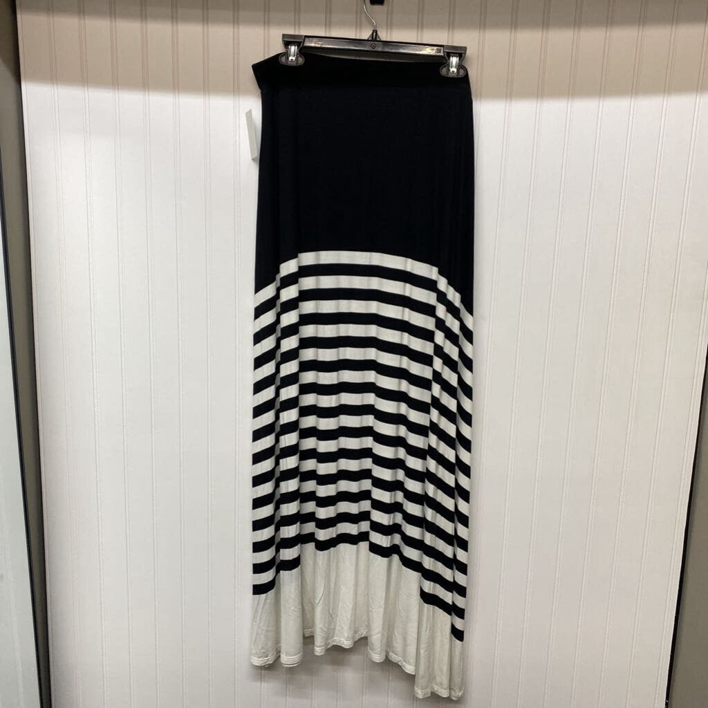 LONG STRIPED STRETCHY SKIRT