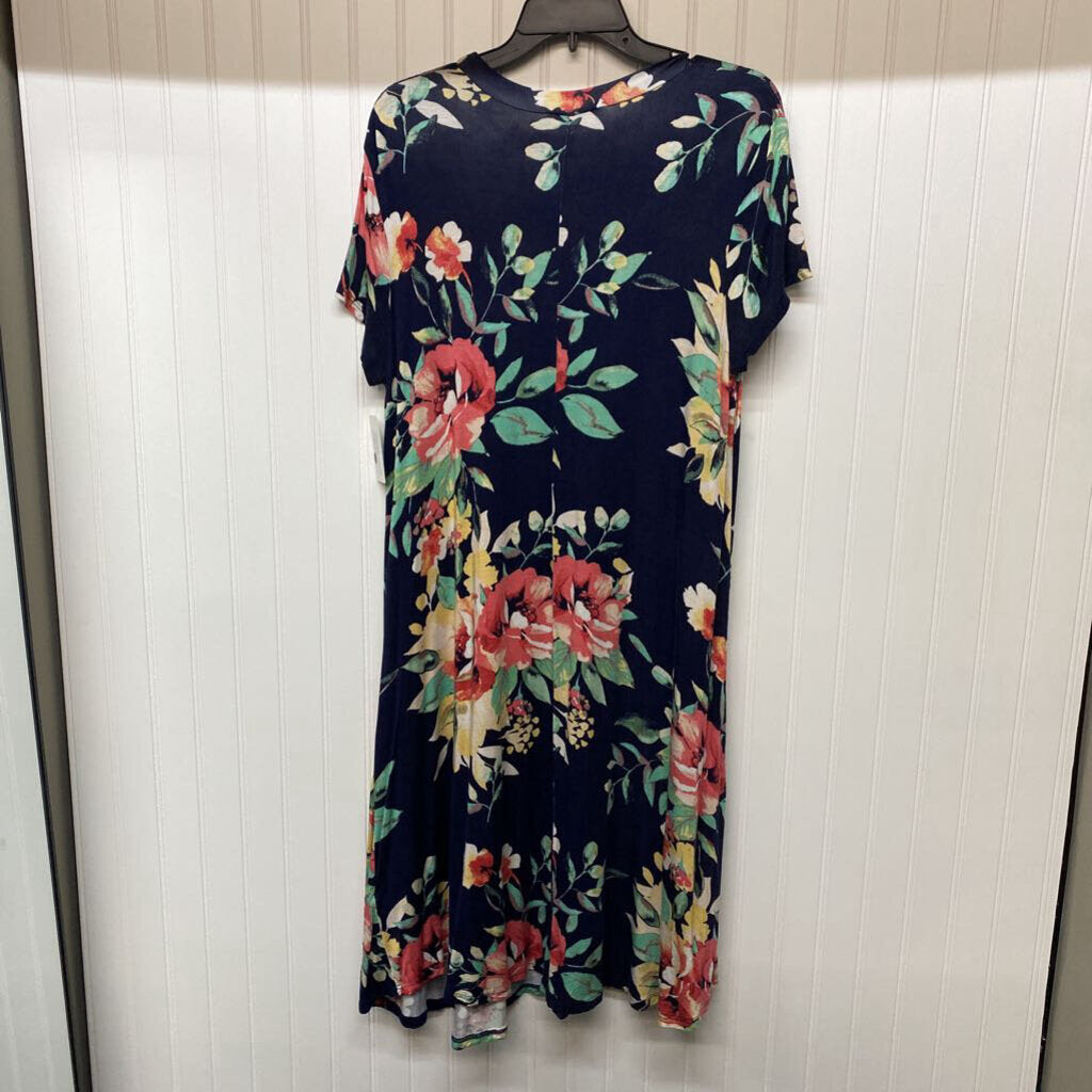 SHORT SLEEVE LONG KNIT DRESS
