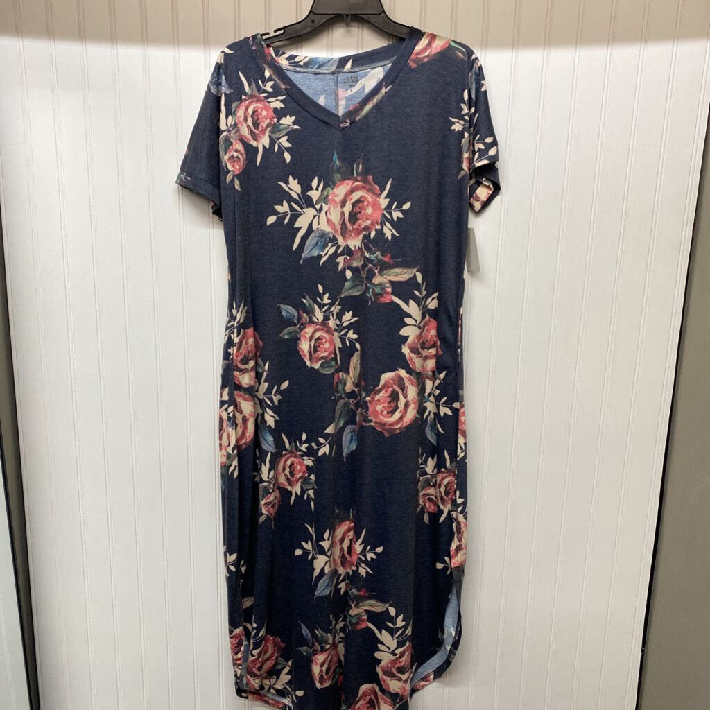 SHORT SLEEVE LONG DRESS