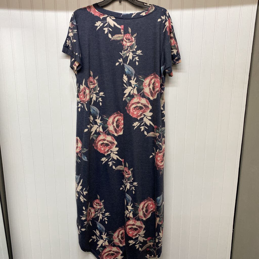 SHORT SLEEVE LONG DRESS