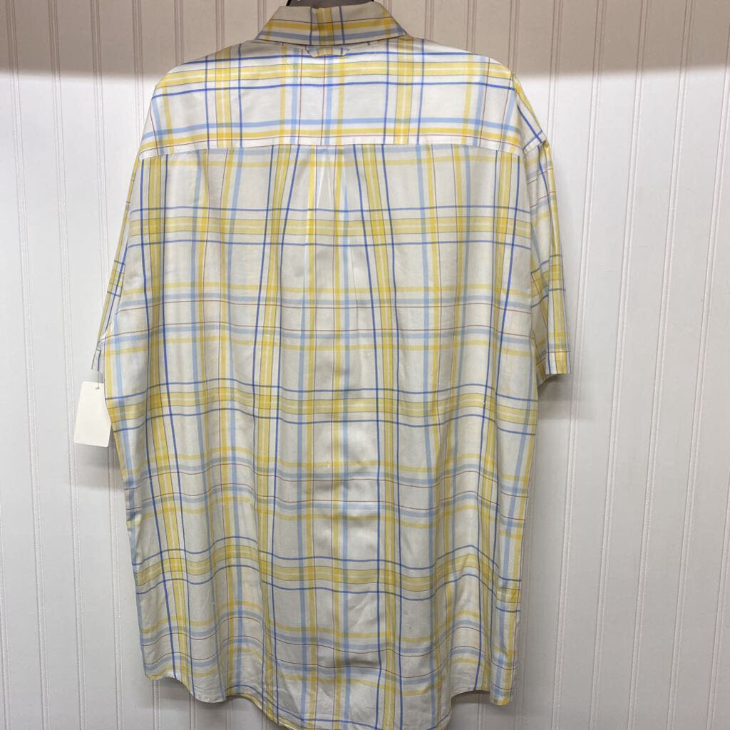YELLOW PLAID DRESS SHIRT