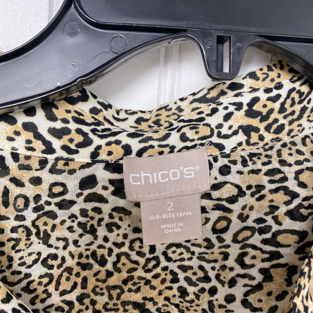 SHEAR LEOPARD PRINT TOP