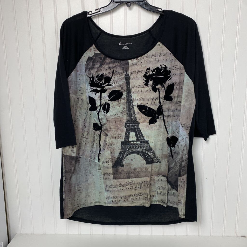 GRAPHIC 3/4 SLEEVED
