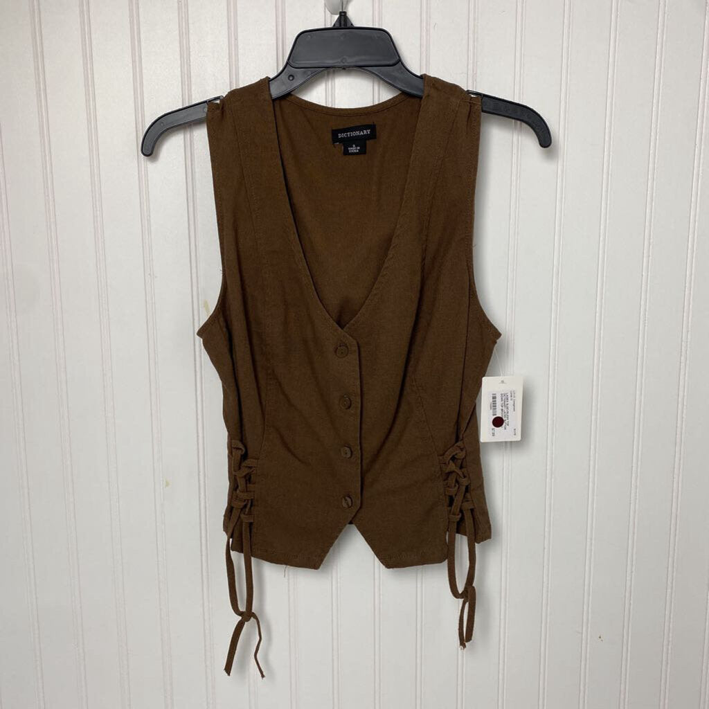LACED BUTTON DOWN TOP