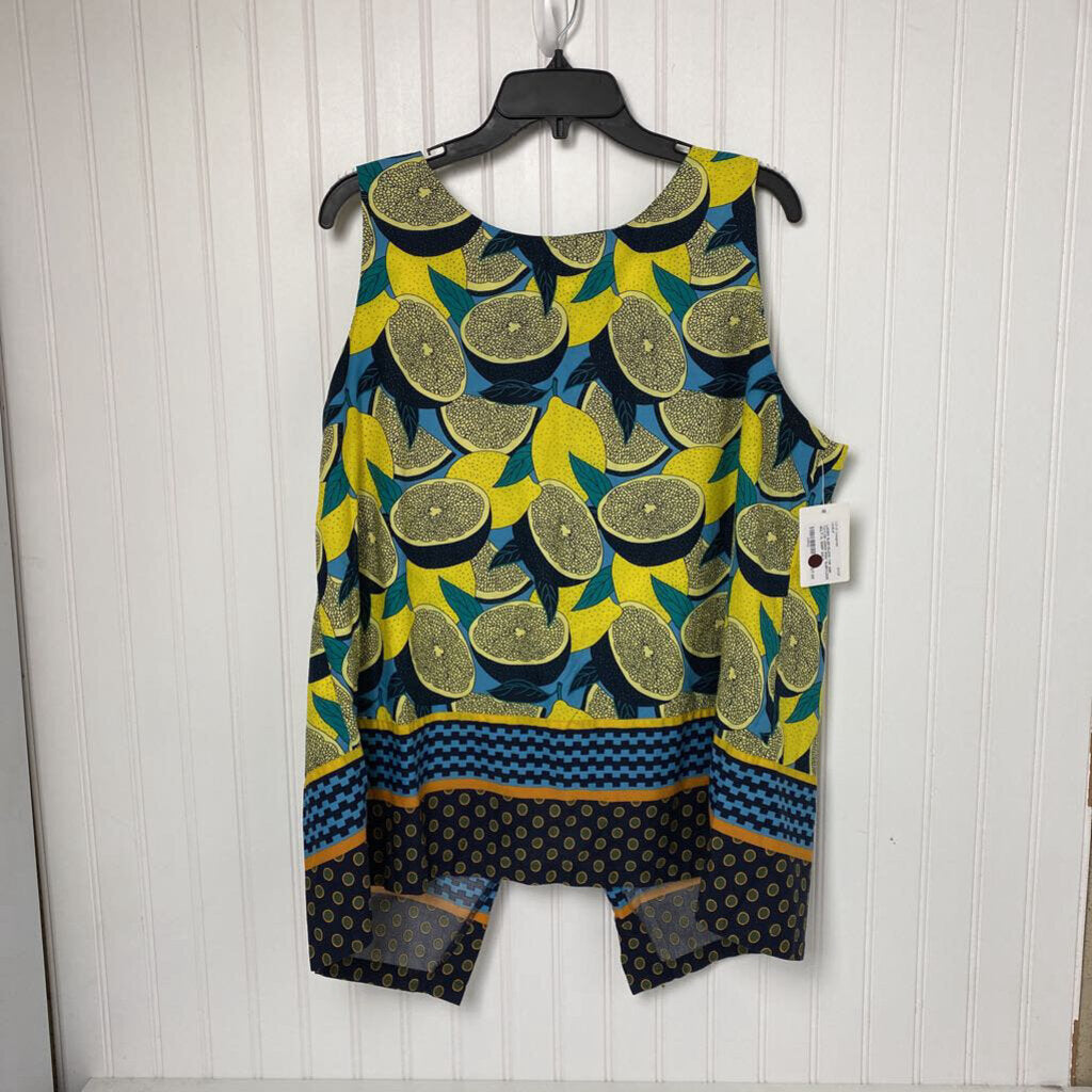 LEMON PRINT SLEEVLESS