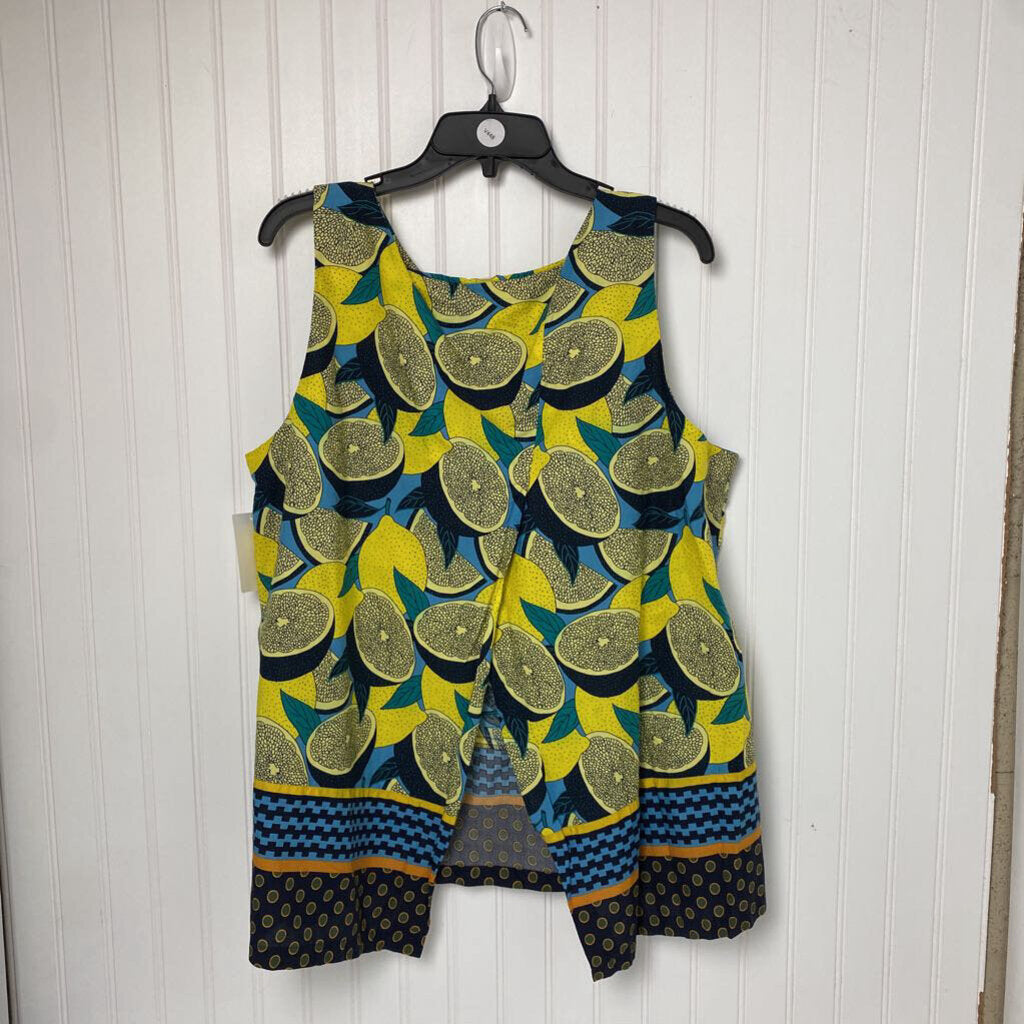 LEMON PRINT SLEEVLESS