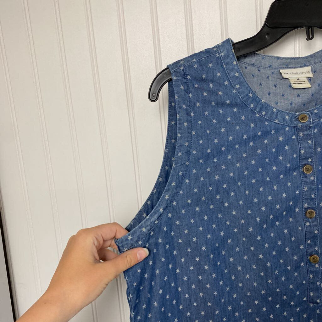 DENIM SLEEVLESS TOP